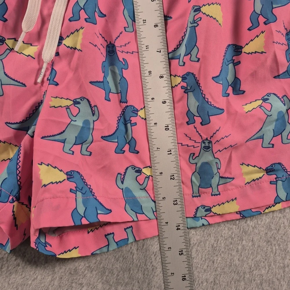 Chubbies Hear Me Roar Godzilla Dino Stretch Swim Trunks Men's Swim Shorts Large